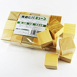 Doku Beauty Aomori Hiba Cube, Pack of 15, Includes Net, Forest Bathing Feeling