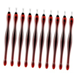 FOMIYES 40pcs Stainless Steel Cuticle Pusher and Dead Skin Trimmer Kit Durable Manicure Tools for Exfoliation and Callus Removal for Home and Professional Use Nude Packing