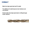 3/16-Inch Cobalt Steel M35 Left Hand Drill Bit for Removing