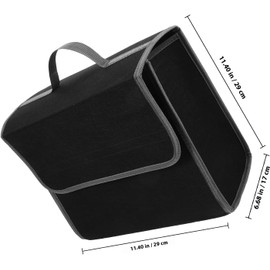 Contenedor Organizador de Maletero de Coche Plegable Múltiples Compartimentos y Diseño Portátil para Almacenamiento de Herramientas y Equipaje en Viajes