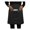 Zittro Medio Mandil/Delantal Chef (Negro con blanco, Mediano)