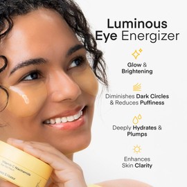 Under Eye Patches Korean Skincare: Vitamin C Niacinamide Gel Eye Mask for Brightening & Glowing with Caffeine Hyaluronic Acid - Dark Circles Puffiness & Wrinkles Hydrogel Eye Pad - Vegan, 60 Pcs