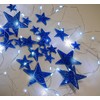 50 Floating Stars Glitter Blue-Fills 1 Gallon for Your Vases-Including