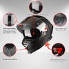 1Storm Motorcycle Full Face Helmet DOT Adults Street Bike Dual