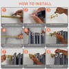 Lwiiom Double Curtain Rods with Aluminum End Cap and Full