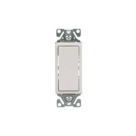 EATON 7503W-BOX 7500-Box Decorative Standard Rocker Switch, 120/277 Vac, 15 A, 3 Way, White