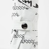 Champion CHU25MN55 Mini Folding Umbrella, Off-White, Logo Pattern, 21.7 inches