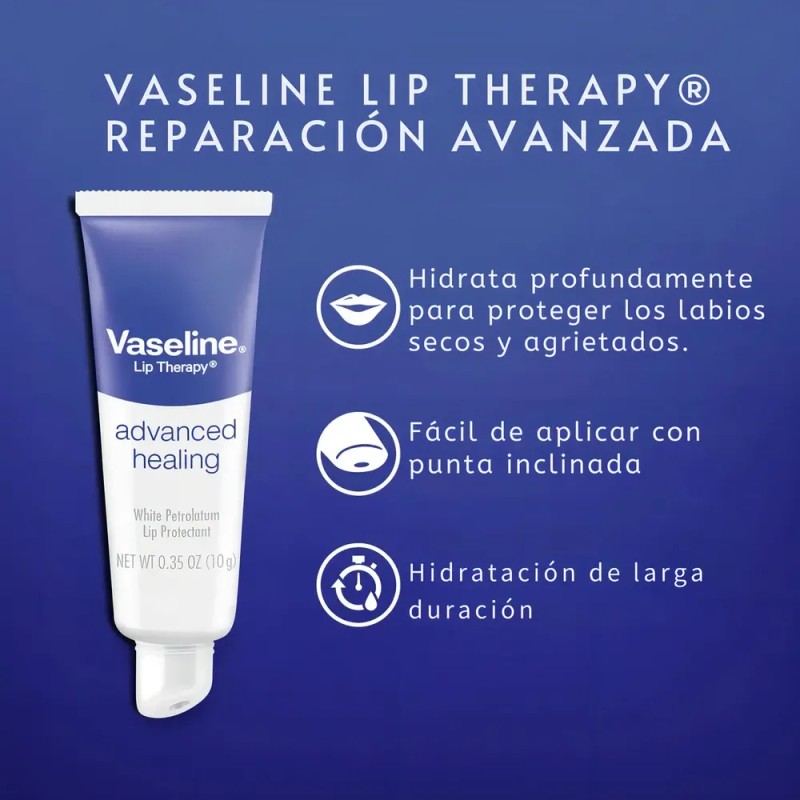 Vaseline Protector Labial Avanzado Lip Balm 2 Unidades 10g -