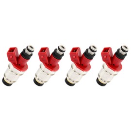 Fuel Injectors Kits SCITOO 1 Hole OEM Fuel Injector fit for 1995 for Nissan for Pickup 2.4L, 1990 1991 1992 1993 1994 for Nissan for D21 2.4L Compatible 16600-8600 16600-8610 Injector,Set of 4