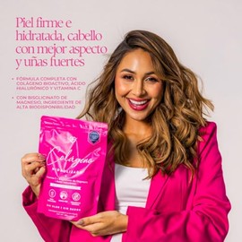 CARO FIT | Colágeno Hidrolizado Premium Sin Sabor 450 g | 14 g de Colágeno Grass Fed Genu-In por Porción | Con Ácido Hialurónico, Vitamina C y Bisglic