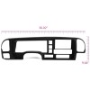 GH Black 2 Din Dash Bezel Trim Cover Harness Kit