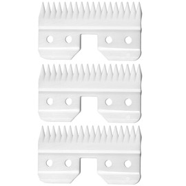 WAHFOX 3pcs Fast Feed Ceramic Blades Replacement Ceramic blade for Oster fast feed clipper Oster A5 hair Clippers Ceramic Clipper movable blade for A5-style clippers (3PCS)