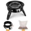 ONLYFIRE OUTDOOR LIVING Propane Fire Pit 19" with Gas Hose,