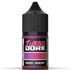 Turbo Dork Miami Sunset TurboShift Acrylic Paint 22ml Bottle - Water-based Non-Toxic Metallic Color Shifting Paint