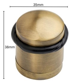 Aretro Antique Brass Door Stop Dome Metal