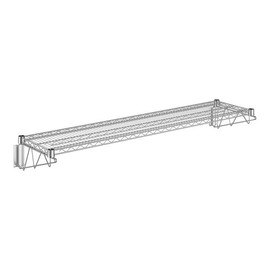 Glownary Chrome Wire Wall Mount Shelf, 14x60 Inch, Silver, NSF Listed, 360 lb Capacity, Commercial Grade for Dry Storage