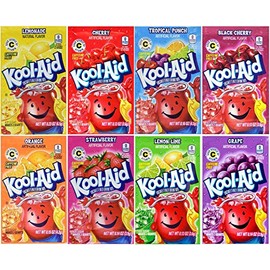 Kool Aid Lemonade Unsweetened Soft Drink Mix 0.23 OZ (pack of 48)