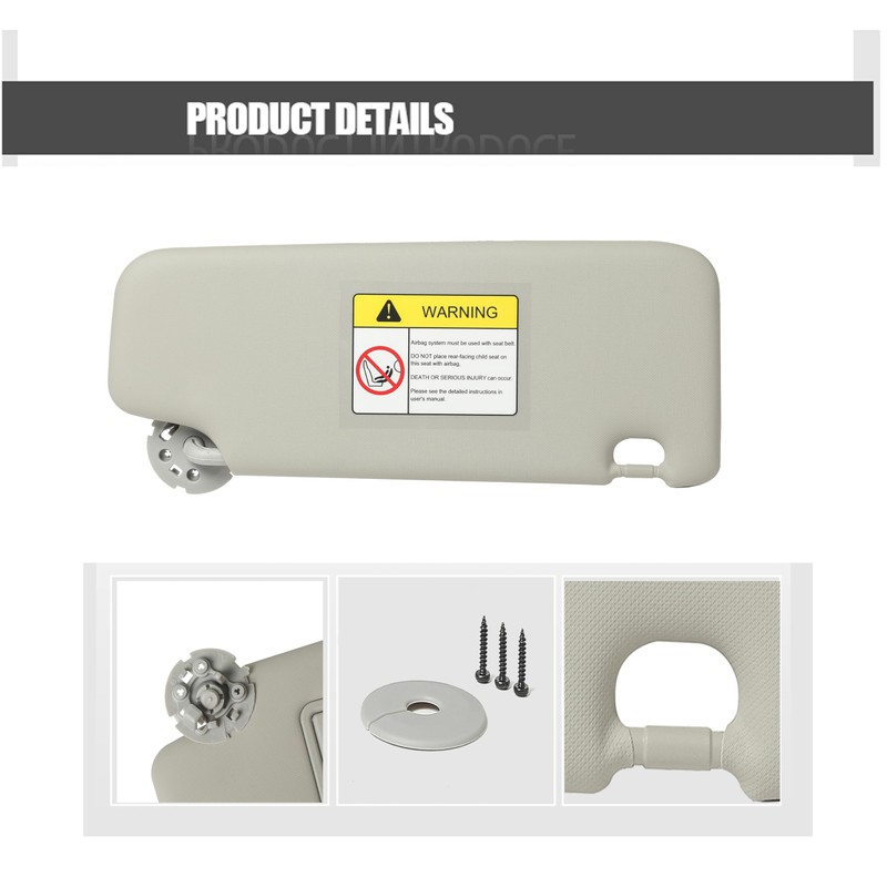 FITIPICI Driver Left Side Sun Visor Without Light Compatible with