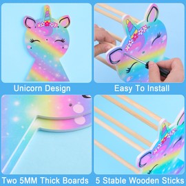 Unicorn Castle Headband Holder Girls Hair Accessories Organiser Hairband Display Stand Organiser for Girls Room Accessories