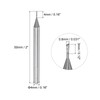 sourcing map Square Nose End Mill, 0.8mm Solid Carbide Long