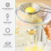 Maotrade Pack of 2 Egg Separators, Stainless Steel Egg Yolk