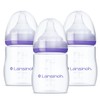 Lansinoh Biberones con Tetina Natural Wave, Transparente, 5 Oz, Paquete