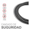 SAIVIEK BC01 cadena de seguridad antirrobo con doble llave 63cm