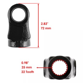 Caltric Front Prop Shaft Yoke & U-Joint Kit For Polaris Ranger 700 EFI 4X4 6X6 2006-2009