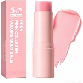 Pink Collagen Volume Multi Balm - Anti-Aging Collagen Moisturizing Stick para Ojos, Cuello y Rostro - Hidratante Reafirmante y Tratamiento AntiarrugasDiseño práctico