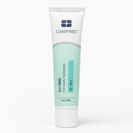CariFree Gel 1100 (Mint) Anti-Cavity Fluoride Toothpaste with Nano Hydroxyapatite, Cavity Prevention and Enamel Protection, Dentist Recommended for Kids and Adults, 2.40 oz.