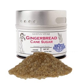 Gustus Vitae - Gingerbread Cane Sugar - Gourmet Replacement For Plain Processed Sugar - Artisanal Infused Sugar - All Natural - Small Batch - #91