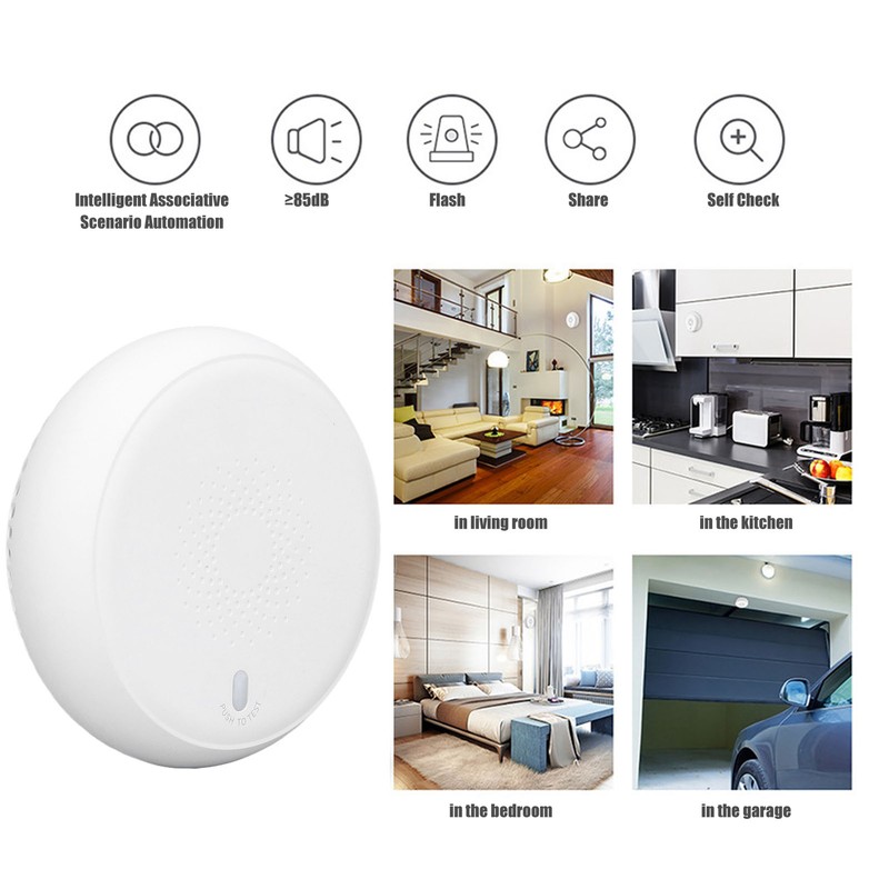 Wireless Smart Fire Smoke Alarms Smart Smoke Detector Remote Alarm