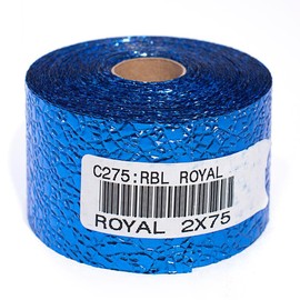 TCDesignerProducts Royal Blue Cracked Ice Textured Streamer Roll, 2 Inches x 75 Feet, Wedding Decorations