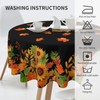 Lvhompro Fall Leaves Tablecloth 60 Inch Round Autumn Seasonal Table