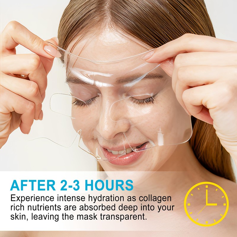 Collagen Face Mask, 8 Pack Deep Collagen Hydration Face Mask,