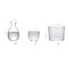 BOLLAER Sake Pot Set, Japanese Cold Sake Glasses, Clear Unique