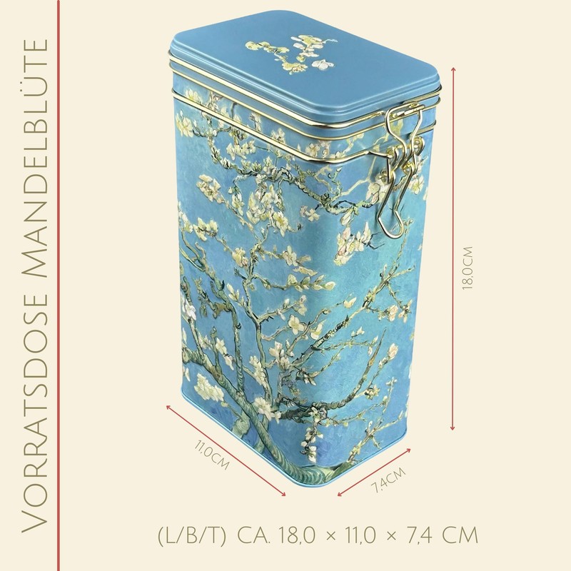 MediMuc Coffee Canister - Almond Blossom - Tea Canister -Fridolin