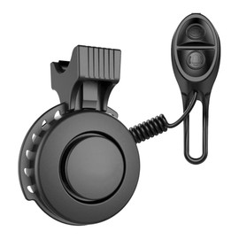 Sarini Electric Bicycle Horn, Electric Bell, Adjustable 4 Syllable Metal Bell, 110-120 dB, Waterproof USB Interface, Suitable for Mountain Bikes, Road Bikes, Bicycles (Black)