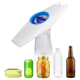 NTOUSIUY 5-in-1 Multifunctional Bottle Openers, Easy to Open Beer & Soda Can Opener, Pull Tab & Jar Opener, and Water botter; For the Senior, Children, Women, Weak Hands, Drink Lovers(Blue)