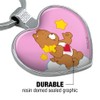 Care Bears Tenderheart Bear Keychain Heart Love Metal Key Chain