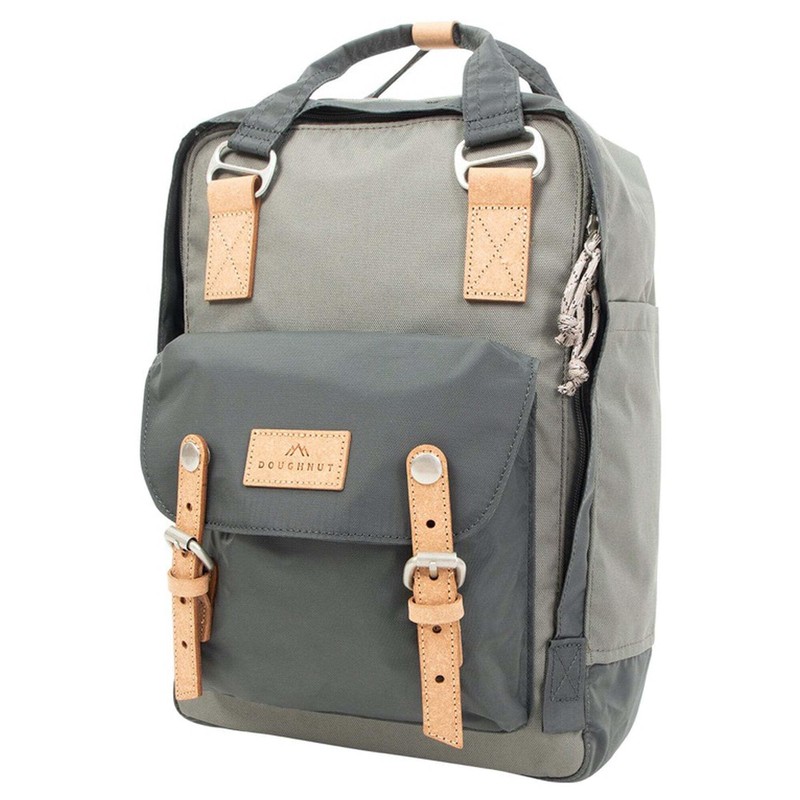 Doughnut Macaroon Euro 16 Backpack 38 cm Grey x Dark