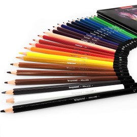Bruynzeel Colouring Pencils - 24 Colours in Metal Gift Tin - Pink Edition