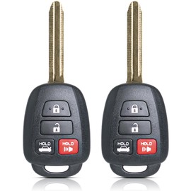 MechanMagic Key Fob Remote Replacement Fits for Toyota Corolla 2014-2019/Camry 2014-2017/Tacoma 2016-2018 HYQ12BDM Keyless Entry Remote Control HYQ12BEL 89070-02880 H Chip(Pack of 2)