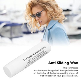 Glasses Wax, Pure Beewax Odorless Eyeglass Nose Pads Anti Sliding Eyewear Retainer with Container, Easy Application, Eyeglass Nose Stick for Sunglasses Frame