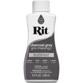 Rit, All Purpose Liquid Dye, Charcoal Grey, 8 fl oz