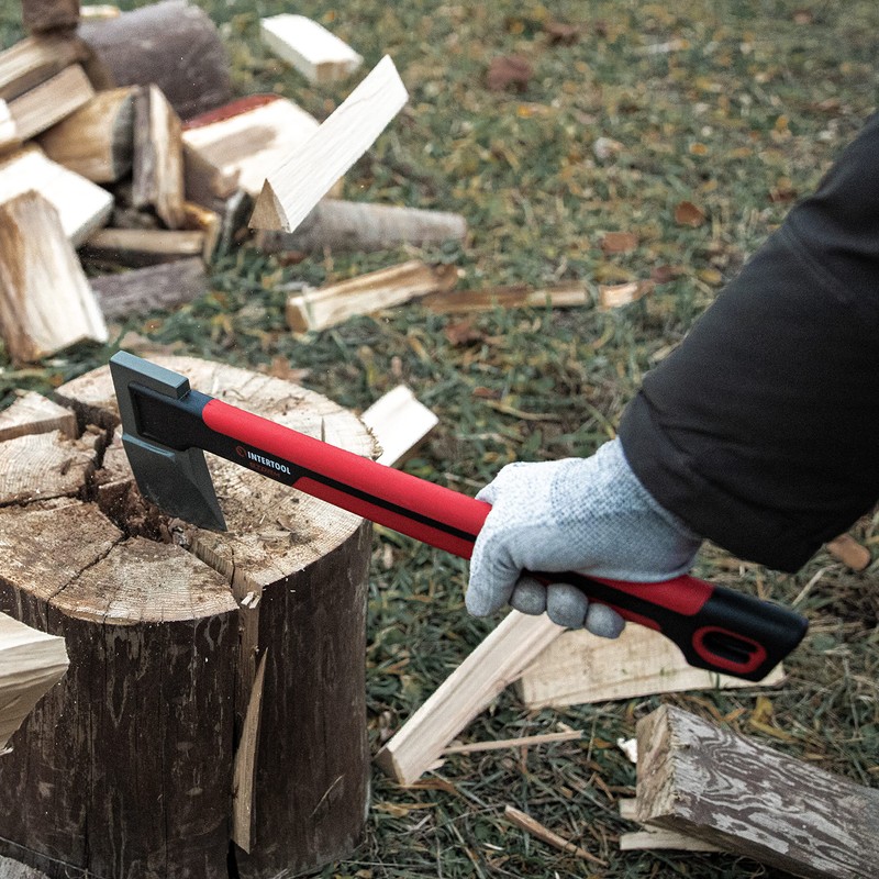 INTERTOOL 18” Adventure Axe, Long Camp Hatchet, Splitting, Chopping, Felling,