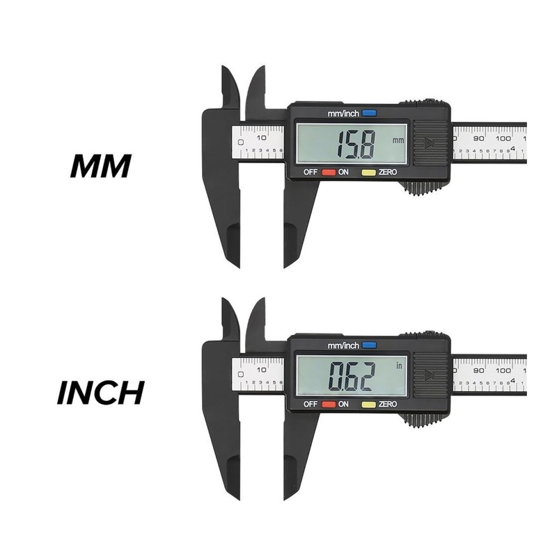 Large LCD Screen Digital Caliper, 150mm Caliper Measuring Tool, Inch/Millimeter