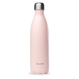 Qwetch - Originals Stainless Steel Insulated Flask 750 ml Pastel Pink - Thermos Flask 24 Hours Cold & 12 Hours Hot - Leak-Proof, BPA-Free, Reusable - Perfect for Sports, Travel, Office & Hiking