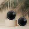Coolrunner Bolas de baoding negras de mármol de 2 pulgadas