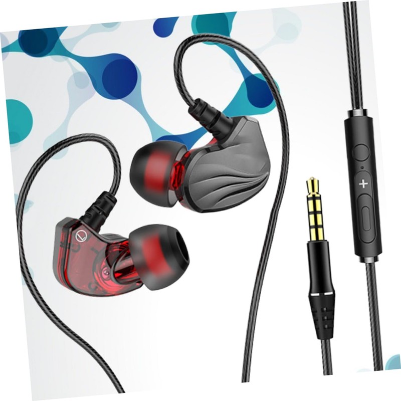 TEHAUX Ear Wired Earphone with Subwoofer Bass Earbud Headset for